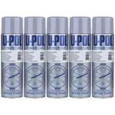 5X Upol Power Can Alloy Wheel Silver Aerosol Spray 500ml Spray Paint